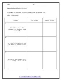 Do Now Worksheet