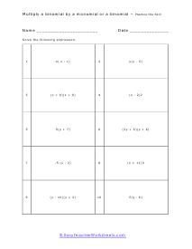 Practice Worksheet