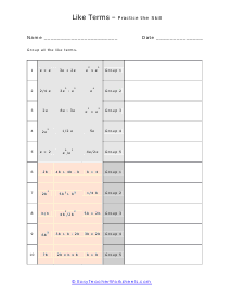 Practice the Skill Worksheet