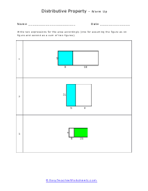 Distributive Property Worksheets