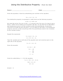 Substituting Solutions Lesson