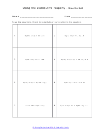 Solutions Show Worksheet