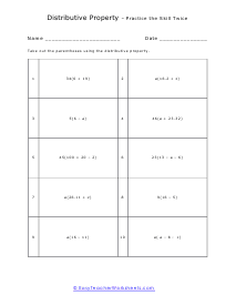 Live Problems Worksheet