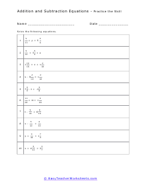 Practice Worksheet