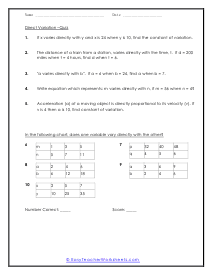 Practice Worksheet