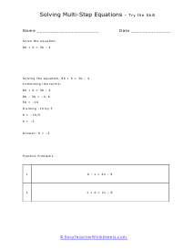 Try the Skill Worksheet