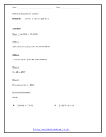 Rational Equations Lesson