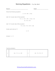 3 Step Worksheet