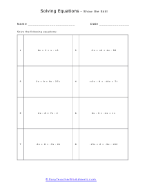 Many Moves Worksheet