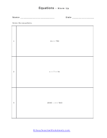 Classroom Worksheet