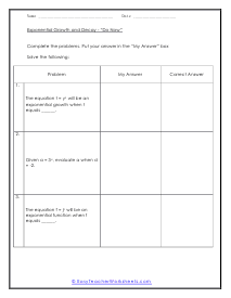 Class Worksheet