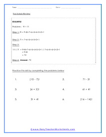 Homework Sheet