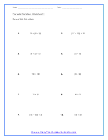 Factorial Notation Worksheet 1