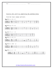 Missing Elements Practice Worksheet