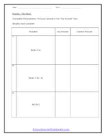 Do Now Worksheet