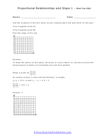 Proportional Relationships and Slope Lesson