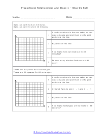 Proportional Relationship Worksheets