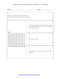 Warm Up Worksheet