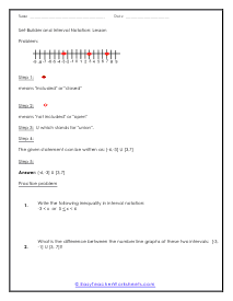 Set Builder and Interval Notation Lesson