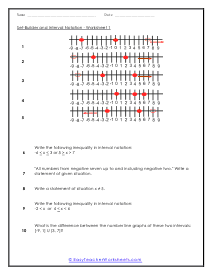 Set Builder and Interval Notation Lesson