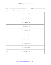 Two Points Worksheet