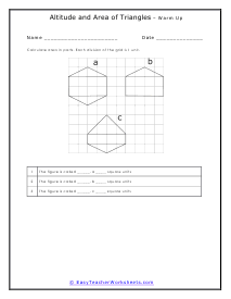 Warm Up Worksheet