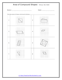 Practice with Compound Shapes Worksheet
