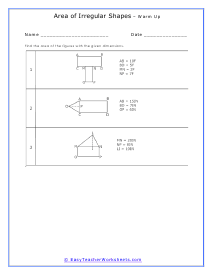 Advanced Warm Up Worksheet