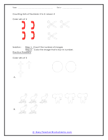 Counting By Color Worksheet