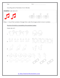 Count Sets Review Worksheet