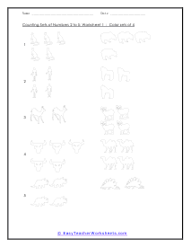 Sets of 4 Worksheet