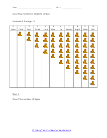 Counting To 10 Worksheet