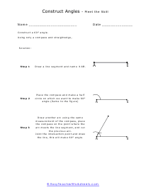 How to Construct Angles Using a Compass & Straight Edge