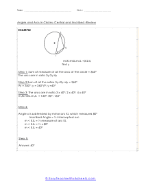 6 1 homework parts of circles central angles and arcs