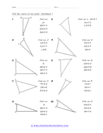 Using Cos, Sin, and Tan Worksheets