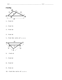 Proofs Worksheet