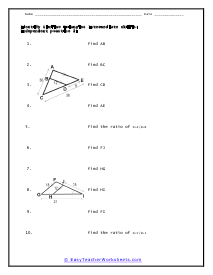 Triangles Identification Worksheet