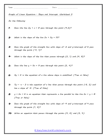 Mixed Practice Worksheet