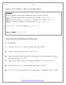 Review and Practice Worksheet