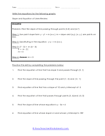 Review and Practice Worksheet