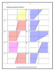 Inequalities Worksheets