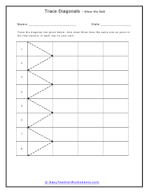 Mixed Lines Drill Worksheet