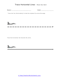 Tracing Horizontal Lines Lesson