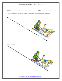 Tracing Slants Lesson