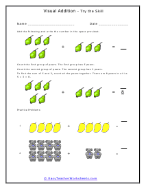 Visual Adding Worksheet