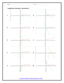 Logarithms Worksheets