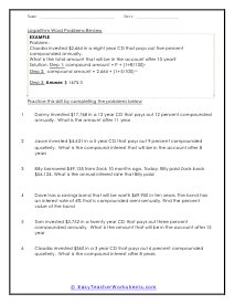 Logarithm Worksheet