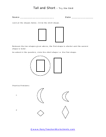 👉 Shorter or Taller Worksheets - KS1 Maths (teacher made)