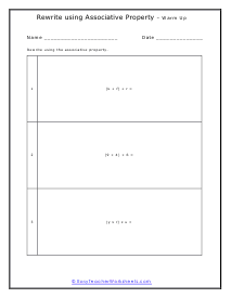 Warm Up Worksheet