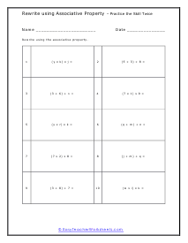 Rewrite Worksheet